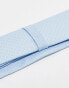 ASOS DESIGN tie with texture in light blue