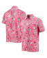 Фото #1 товара Men's Red Distressed Georgia Bulldogs Vintage-Like Floral Button-Up Shirt