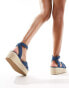 River Island two part denim espadrille in blue