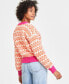 Фото #4 товара Women's V-Neck Button-Front Fair Isle Cardigan, Created for Macy's