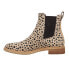 Фото #3 товара TOMS Charlie Leopard Round Toe Chelsea Womens Brown Casual Boots 10018910T