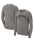 Фото #1 товара Men's Heather Gray Ohio State Buckeyes Arch 2-Hit Long Sleeve T-shirt