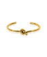 Philo Knot Bangle in 18K Gold-Plated Brass
