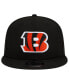 Фото #3 товара Men's Black Cincinnati Bengals 9FIFTY Snapback Hat