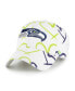 Фото #3 товара Big Girls White Seattle Seahawks Adore Clean Up Adjustable Hat