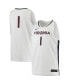 Men's #1 White Virginia Cavaliers Replica Basketball Jersey