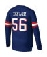 Фото #4 товара Men's Lawrence Taylor Royal New York Giants Throwback Retired Player Name and Number Long Sleeve Top