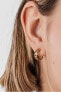 Bear Row Gold Plated Hoop Earrings 1003734600