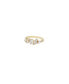 ფოტო #1 პროდუქტის Statement Cubic Zirconia Cluster 18K Gold Plated Ring