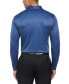 Фото #4 товара Men's Mini Jacquard Long Sleeve Golf Polo Shirt