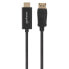 Фото #6 товара Manhattan DisplayPort 1.2 to HDMI Cable - 4K@60Hz - 1m - Male to Male - DP With Latch - Black - Not Bi-Directional - Three Year Warranty - Polybag - 1 m - DisplayPort - HDMI - Male - Male - Straight