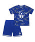 ფოტო #1 პროდუქტის Toddler Boys and Girls Royal Los Angeles Dodgers Field Ball T-shirt and Shorts Set