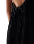 Фото #3 товара Weekday Cyndra floaty crepe maxi cami dress in black