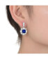 ფოტო #2 პროდუქტის White Gold Plated Cubic Zirconia Accent Dangle Earrings