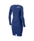 Фото #2 товара Women's Blue Tampa Bay Lightning Lace-Up Dress