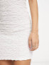 Miss Selfridge textured scoop dress in white