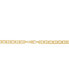 Фото #5 товара Italian Gold polished Solid Mariner Link 22" Chain Necklace (6-1/6mm) in 10k Gold