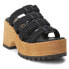 BEACH by Matisse Daze Platform Heels Womens Black Casual Sandals DAZE-815
