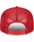 Фото #1 товара Men's Red Tampa Bay Buccaneers Stacked Trucker 9FIFTY Snapback Hat