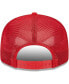 ფოტო #1 პროდუქტის Men's Red Tampa Bay Buccaneers Stacked Trucker 9FIFTY Snapback Hat