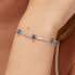 Fancy Freedom Blue cubic zirconia silver bracelet FFB04