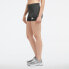 New Balance Women's Linear Heritage Fitted Short Black Size L