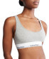 Фото #4 товара Calvin Klein Women's Modern Cotton Lightly Lined Bralette QF7586