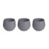 Set of pots 6,2 x 6,2 x 6,6 cm Anthracite Plastic (8 Units)