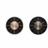 Фото #1 товара Настенное часы DKD Home Decor Чёрный Медь Серебристый Алюминий Пластик современный 30 x 4 x 30 cm (2 штук)