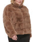 Фото #3 товара Women's Plus Size Faux-Fur Coat
