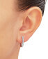 ფოტო #2 პროდუქტის Lab-Created Diamond Small Hoop Earrings (5/8 ct. t.w.) in Sterling Silver