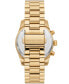 ფოტო #2 პროდუქტის Women's Lexington Lux Chronograph Gold-Tone Stainless Steel Bracelet Watch 38mm