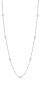Storie RZC050 Long Silver Necklace with Pendant Rings