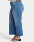 ფოტო #3 პროდუქტის Plus Size Teresa Wide Leg Ankle Jeans
