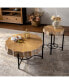 Фото #9 товара Vintage Lace Coffee Table Set with Dimpled Metal Legs