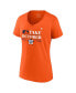 Women's Orange Houston Astros 2023 Postseason Locker Room V-Neck T-shirt