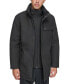 ფოტო #1 პროდუქტის Men's Harcourt Car Coat with an Attached Self Fabric Bib