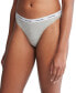 ფოტო #1 პროდუქტის Women's Modern Logo Low-Rise Thong Underwear QD5043