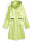 ფოტო #5 პროდუქტის Flower Show Women's Water-Resistant Hooded Trench Coat, Created for Macy's