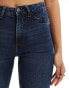 Noisy May Callie high waist skinny jeans in dark blue wash