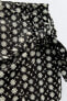 Фото #5 товара Юбка-шорты с ажурной вышивкой и узлом ZARA