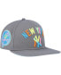 Фото #2 товара Men's Gray New York Yankees Washed Neon Snapback Hat