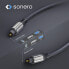 Фото #9 товара Sonero Optical Audio Cable 10.0m - TOSLINK - Male - TOSLINK - Male - 10 m - Black