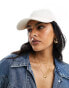 Accessorize cotton baseball cap in cream - фото #1