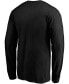 Фото #3 товара Men's Black Seattle Kraken Victory Arch Long Sleeve T-shirt