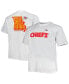 Фото #1 товара Men's White Kansas City Chiefs Big and Tall Hometown Collection Hot Shot T-shirt