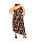 Фото #2 товара Plus Size Vivid Floral Dress