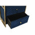 Фото #3 товара Ночной столик DKD Home Decor 60 x 35 x 74 cm Стеклянный Синий Позолоченный