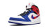 Кроссовки Nike Air Jordan 1 Mid Multi-Color Swoosh (Белый, Синий)