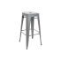 Stool DKD Home Decor 43 x 43 x 76 cm Grey Metal